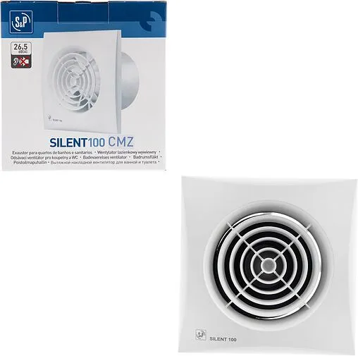 Вентилятор вытяжной Soler &amp; Palau SILENT-100 CMZ белый