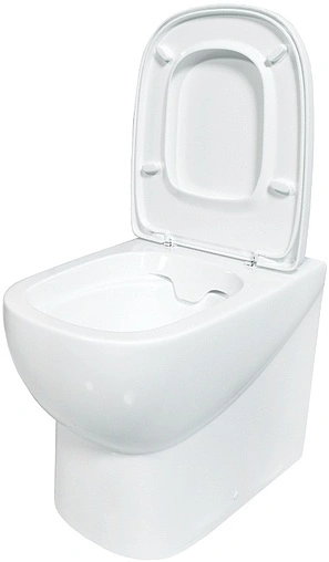 Унитаз приставной безободковый Sanita Luxe Infinity Rimless белый INFSLBW0104R