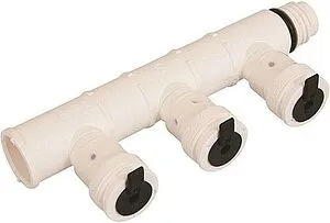 Коллектор распределительный проходной 3 отвода ¾"в/н x 16мм Henco Vision VSK-161616 Коллектор распределительный проходной 3 отвода ¾"в/н x 16мм Henco Vision VSK-161616, 1