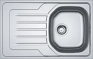 Мойка кухонная Franke Onda Line OLL 611-79 декор нержавеющая сталь 101.0611.832 Мойка кухонная Franke Onda Line OLL 611-79 декор нержавеющая сталь 101.0611.832, 1