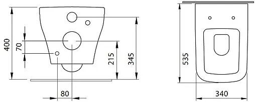 Унитаз подвесной безободковый Allen Brau Infinity белый 4.21011.20