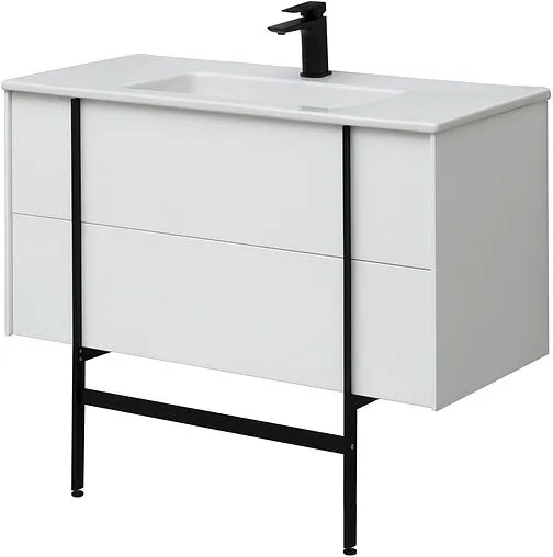 Тумба-умывальник подвесной Allen Brau Reality 100 белый 1.32007.WM+