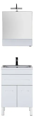 Шкаф-зеркало Aquanet Верона 58 L белый 00175344