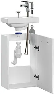 Тумба-умывальник 5 в 1 подвесной Cersanit Smart (5 в 1) белый 64179, 4