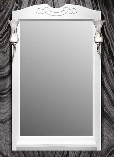 Зеркало Opadiris Брунелла 65 белый матовый 00-00007035