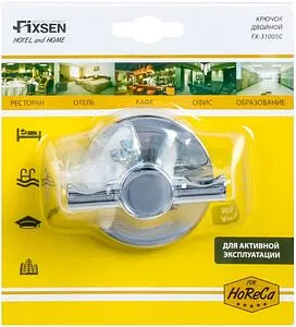Крючок двойной Fixsen Hotel хром FX-31005C Крючок двойной Fixsen Hotel хром FX-31005C, 4