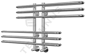 Полотенцесушитель водяной лесенка Terminus Диана П6 100х416 полированная сталь 4620768886447, 2