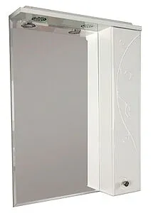 Шкаф-зеркало Aquaton Лиана 60 R белый 1A162702LL01R, 3