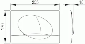 Инсталляция для подвесного унитаза Set 3 в 1 Pestan Fluenta SET40006356PC с кнопкой хром глянцевый Инсталляция для подвесного унитаза Set 3 в 1 Pestan Fluenta SET40006356PC с кнопкой хром глянцевый, 3