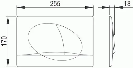 Инсталляция для подвесного унитаза Set 3 в 1 Pestan Fluenta SET40006356PM с кнопкой хром матовый