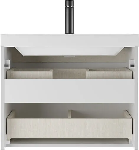 Тумба-умывальник подвесная Домино Garden 70 белый DG2504T+4670142930037