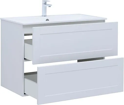 Тумба под умывальник подвесная Aquanet Терра 90 белый матовый 00313235
