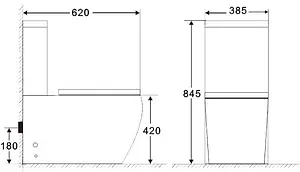 Бачок для унитаза BelBagno Amanda белый BB051T Бачок для унитаза BelBagno Amanda белый BB051T, 2