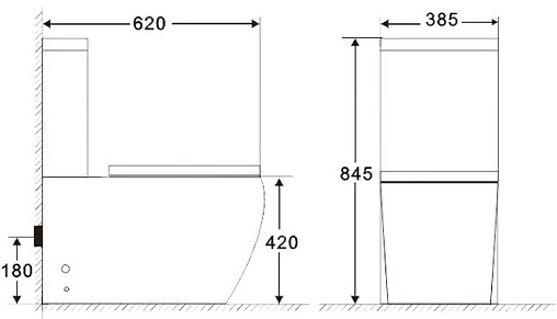 Бачок для унитаза BelBagno Amanda белый BB051T