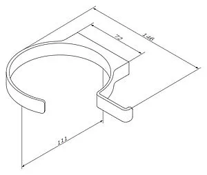 Держатель для фена Am.Pm Inspire хром A5032364, 5