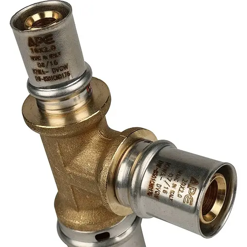 Тройник пресс редукционный 26мм x 20мм x 16мм APE AP131 26x20x16