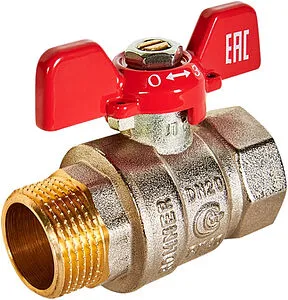 Кран шаровый ¾"в x ¾"н Rommer ГОСТ Р 59553-2021 RBV-0004-2210220 Кран шаровый ¾"в x ¾"н Rommer ГОСТ Р 59553-2021 RBV-0004-2210220, 1