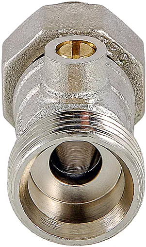 Вентиль для нижнего подключения запорный прямой ¾"ек x ¾"ек (½"н) Valtec VT.345R.N.05