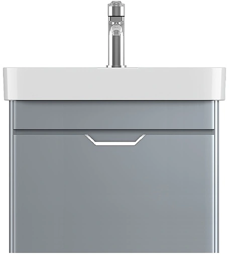 Тумба-умывальник подвесная ISVEA Fonte 48 серый 21SQS004049I+10SQ50048SV Тумба-умывальник подвесная ISVEA Fonte 48 серый 21SQS004049I+10SQ50048SV