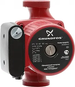 Насос циркуляционный Grundfos UPS 32-80 180 95906443 Насос циркуляционный Grundfos UPS 32-80 180 95906443, 1