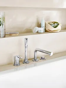 Смеситель на борт ванны на 4 отверстия Grohe Concetto хром 19576001 Смеситель на борт ванны на 4 отверстия Grohe Concetto хром 19576001, 4