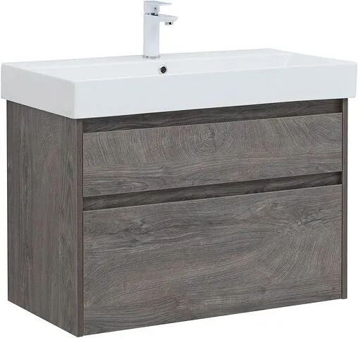 Тумба под умывальник Aquanet Nova Lite 85 дуб рошелье 00249937