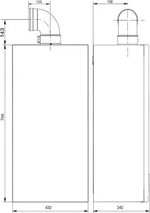 Настенный газовый котел одноконтурный турбированный 31кВт Baxi ECO Life 1.31F 7814108 Настенный газовый котел одноконтурный турбированный 31кВт Baxi ECO Life 1.31F 7814108, 2