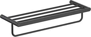 Полка для полотенец Aquatek Лира чёрный матовый AQ4415MB, 1