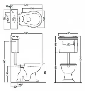 Бачок для унитаза Kerasan Retro белый 108201 Бачок для унитаза Kerasan Retro белый 108201, 2
