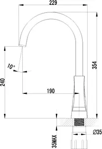 Смеситель для кухни Lemark Unit хром LM4555C Смеситель для кухни Lemark Unit хром LM4555C, 2