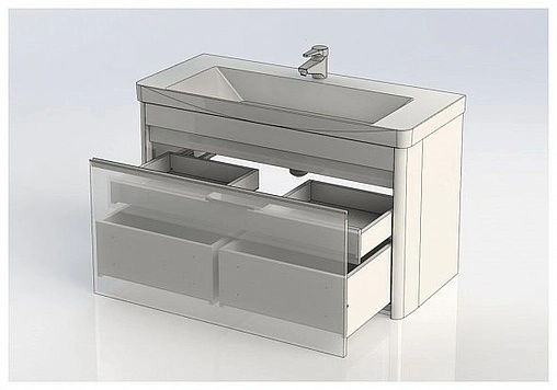 Тумба под умывальник Aquanet Вилора 105 белый 00199872
