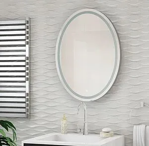 Зеркало с подсветкой Continent Verso Led 57x77 с подогревом на 2 сенсорные кнопки белый, 4