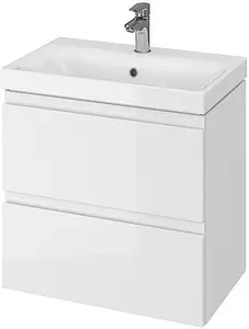 Тумба-умывальник подвесная Cersanit Moduo Slim 60 белый 64125+S-UM-MOD60SL/1, 1