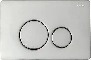 Клавиша смыва для унитаза Abber AC0121 хром глянцевый, 1