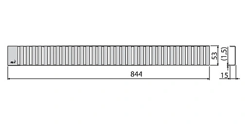 Решетка для лотка 844мм AlcaPlast Line-850M