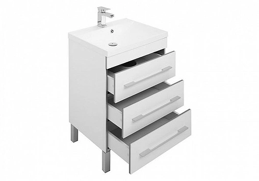 Тумба под умывальник напольная Aquanet Верона 58 белый 00178253