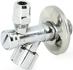 Вентиль регулирующий угловой с фильтром ½"н x ⅜"н x 10ц хром Uni-fitt 186F2500 Вентиль регулирующий угловой с фильтром ½"н x ⅜"н x 10ц хром Uni-fitt 186F2500, 3