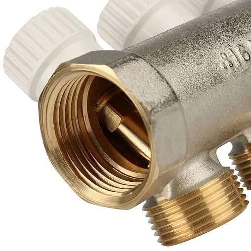 Коллектор регулирующий проходной 3 отвода 1"в/н x ¾"ек Stout SMB 6851 013403 Коллектор регулирующий проходной 3 отвода 1"в/н x ¾"ек Stout SMB 6851 013403