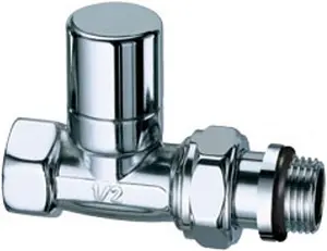 Вентиль запорный прямой ½" в/н LadyFAR серебро FL 0245 12P Вентиль запорный прямой ½" в/н LadyFAR серебро FL 0245 12P, 1