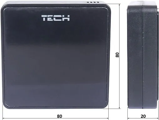 Беспроводной датчик температуры пола TECH ST-C-8f черный WG.03.0134