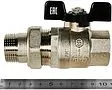 Кран шаровый с американкой 1"в x 1"н Stout ГОСТ Р 59553-2021 SVB-0007-200025