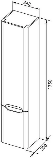 Шкаф-пенал Aquanet София 35 L белый 00207046