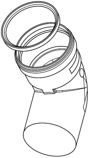 Колено для дымохода Ø 80мм ∠ 90° (Al) Protherm 0020199429