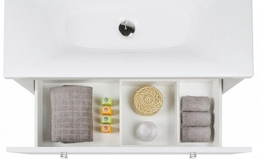 Тумба-умывальник подвесная IDDIS Rise 90 белый RIS90W0i95K