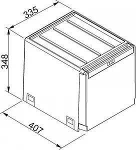 Мусорная система Franke Cube 40 134.0039.332 Мусорная система Franke Cube 40 134.0039.332, 2