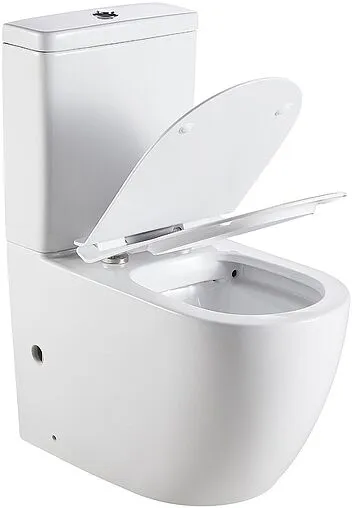 Унитаз-компакт безободковый Logan L1C белый 00261949+00261950