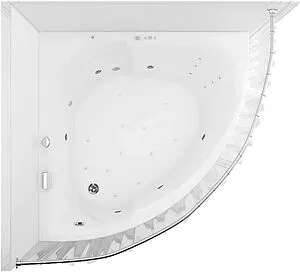 Карниз для ванны Aquanet Bali 150x150 хром 00156491, 4