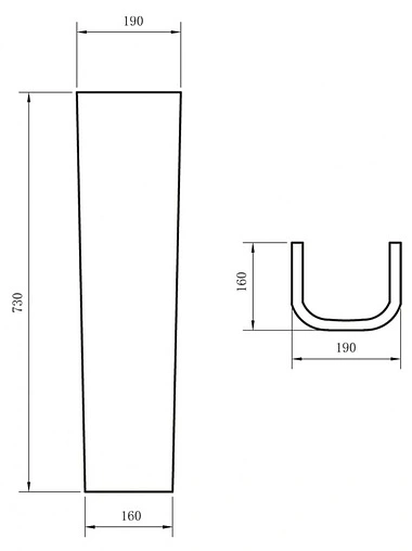Пьедестал BelBagno Albano белый BB120P