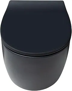 Унитаз подвесной безободковый Allen Brau Fantasy черный матовый 4.11004.31, 3