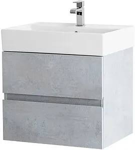 Тумба-умывальник подвесная Cezares Molveno 46 60 Beton MOLVENO 46-60-2C-SO-BET+CZR-MIL-60-LVB Тумба-умывальник подвесная Cezares Molveno 46 60 Beton MOLVENO 46-60-2C-SO-BET+CZR-MIL-60-LVB, 3